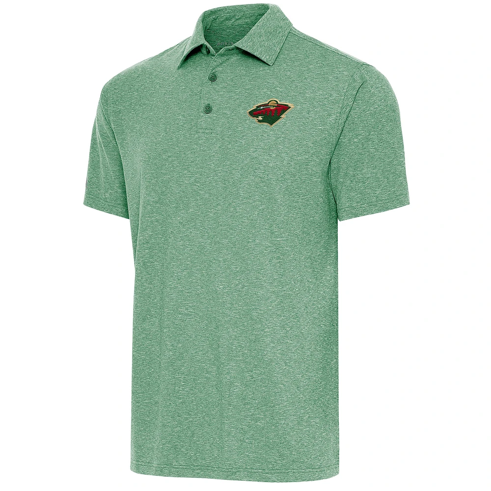 Men's Antigua Hunter Green Minnesota Wild Par Polo