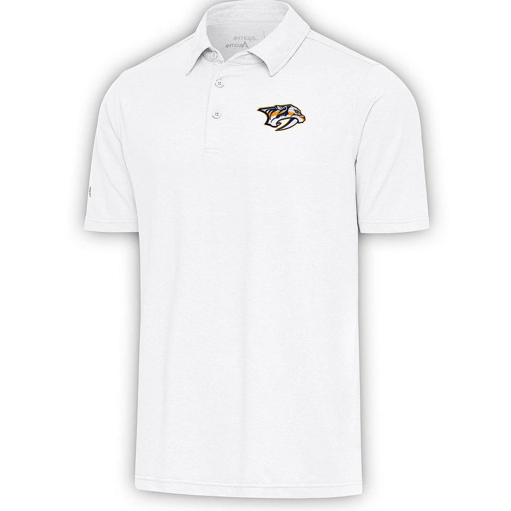 Men's Antigua White Nashville Predators Par Polo