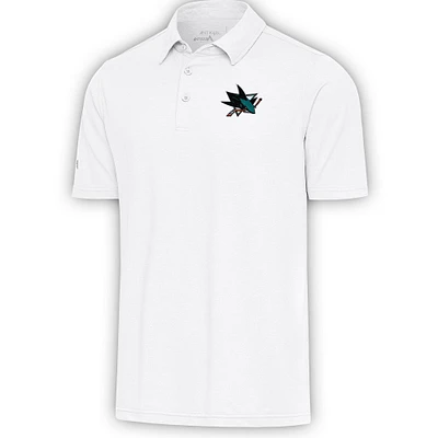 Men's Antigua White San Jose Sharks Par Polo