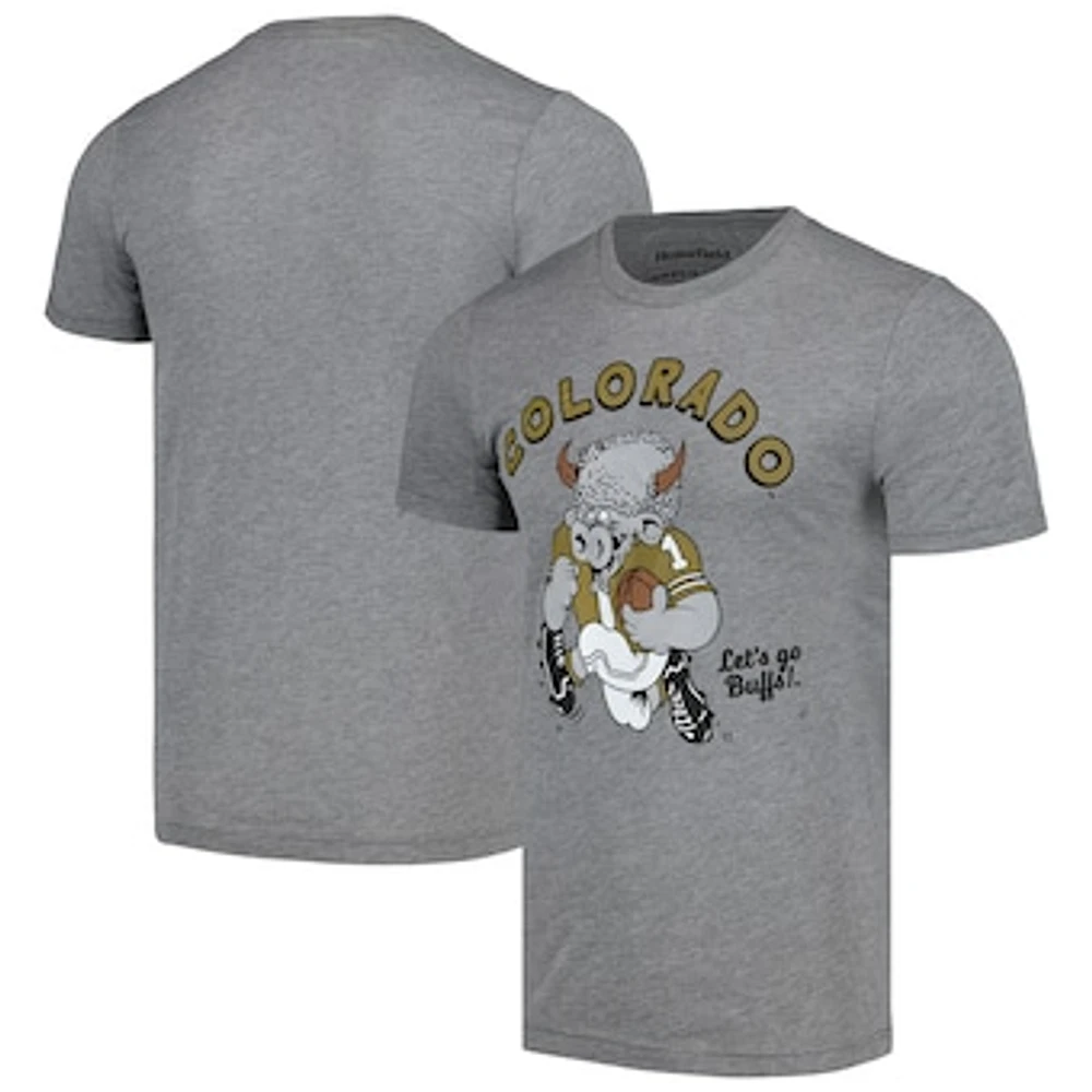 Men's Homefield Heather Gray Colorado Buffaloes Tri-Blend T-Shirt
