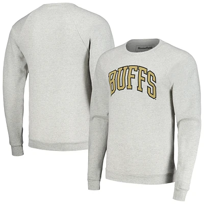 Men's Homefield Heather Gray Colorado Buffaloes Raglan Pullover Sweatshirt