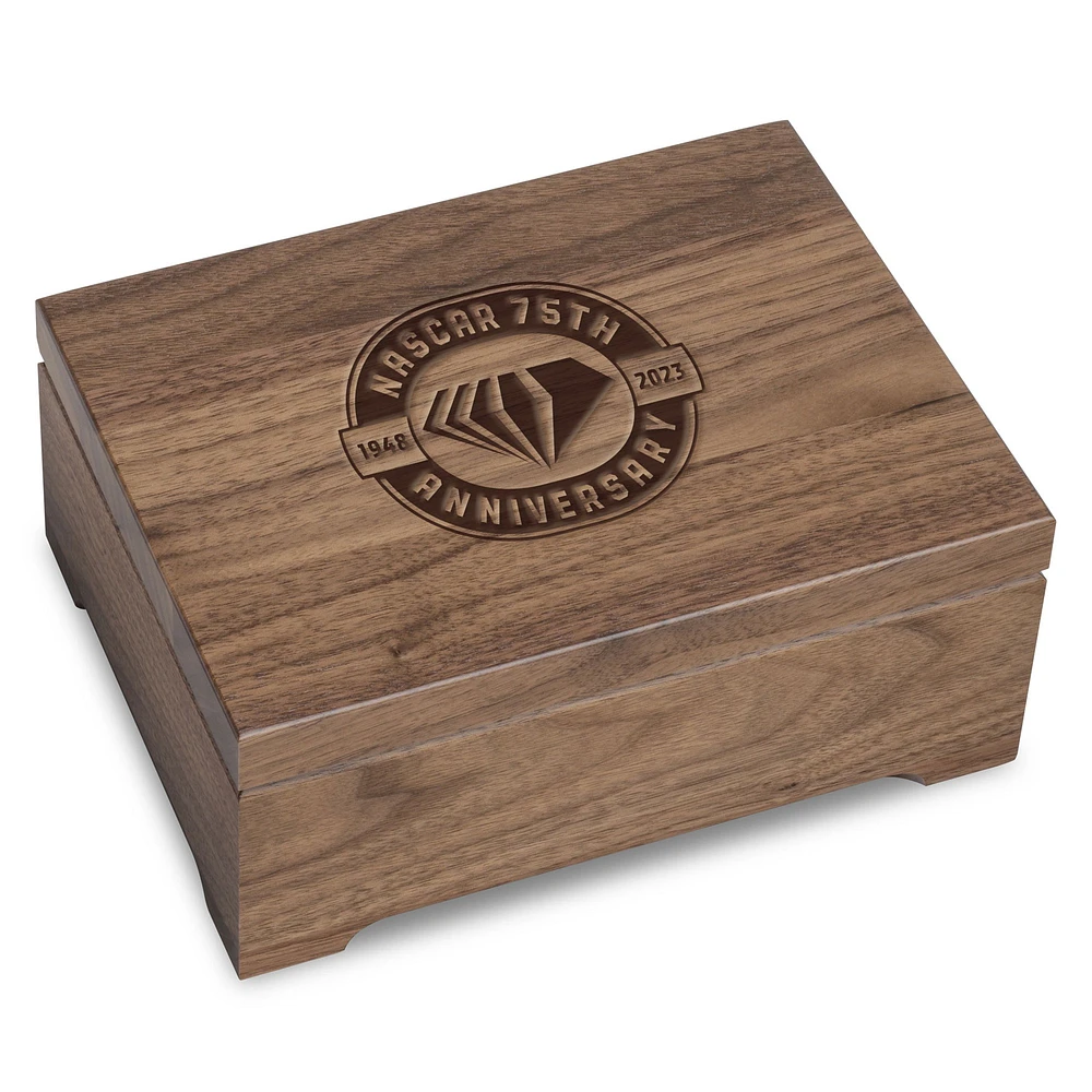 NASCAR 75th Anniversary Walnut Collector's Box