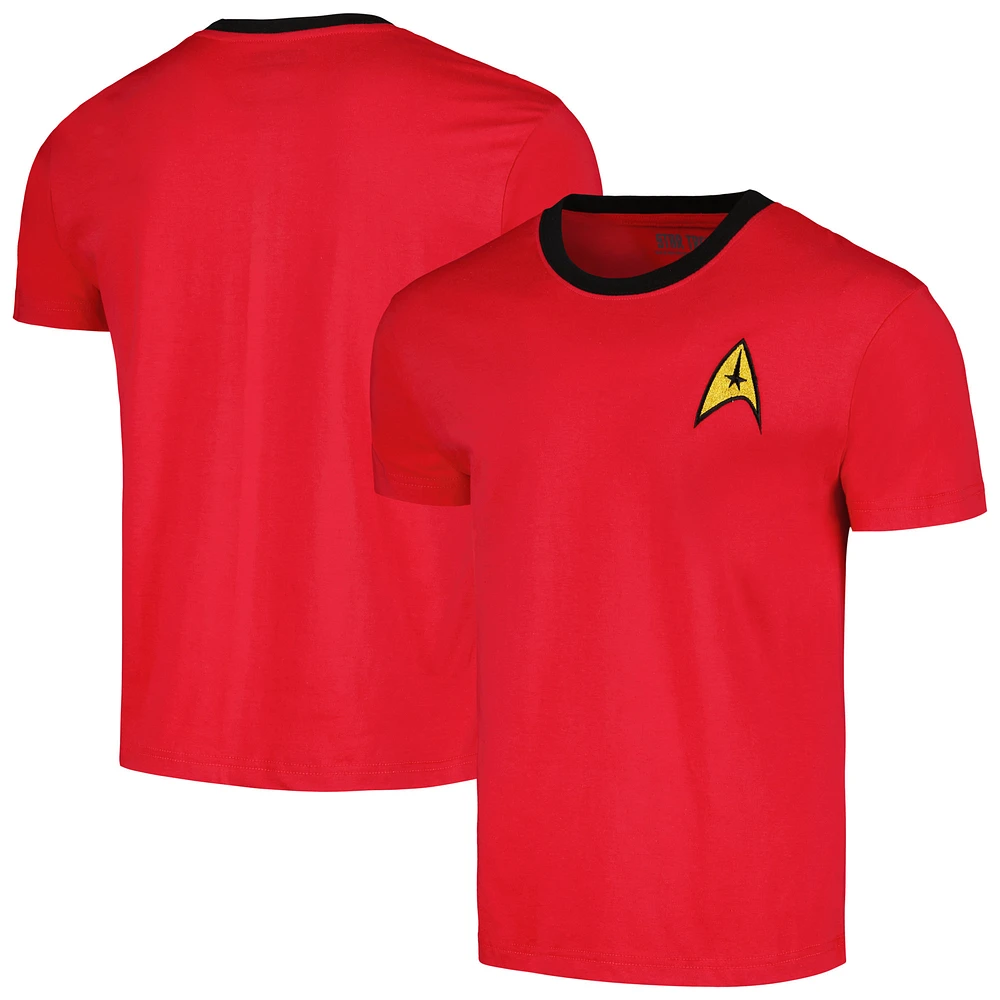 Unisex Red Star Trek Operations Graphic T-Shirt