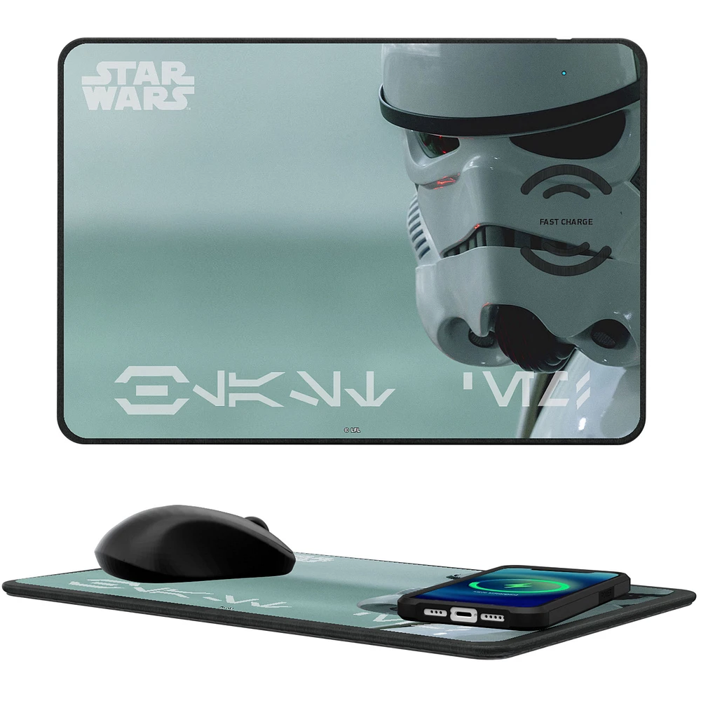 Keyscaper Stormtrooper Star Wars Discovery Wireless Charger & Mouse Pad