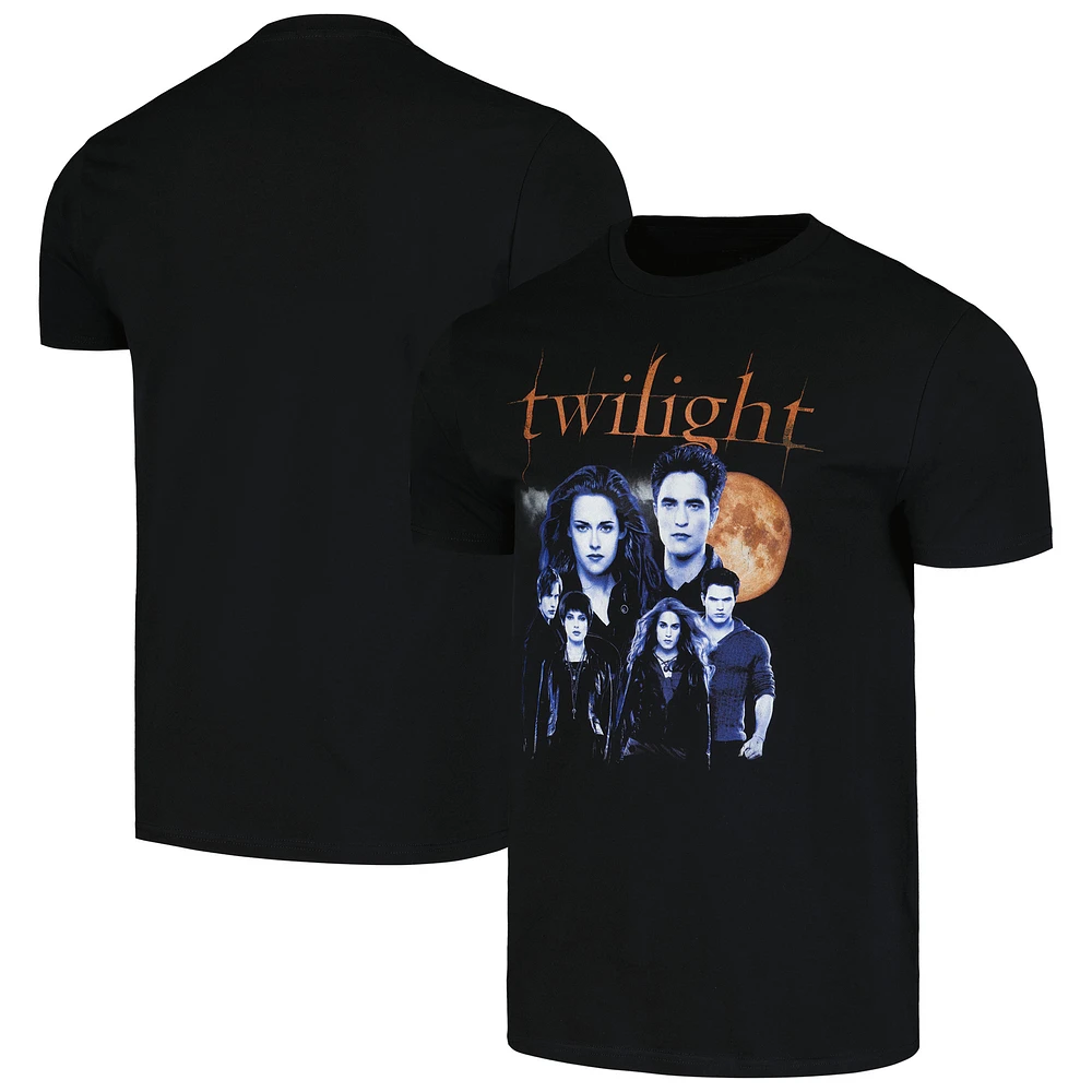 Unisex Black Twilight Cullen Family With Moon T-Shirt