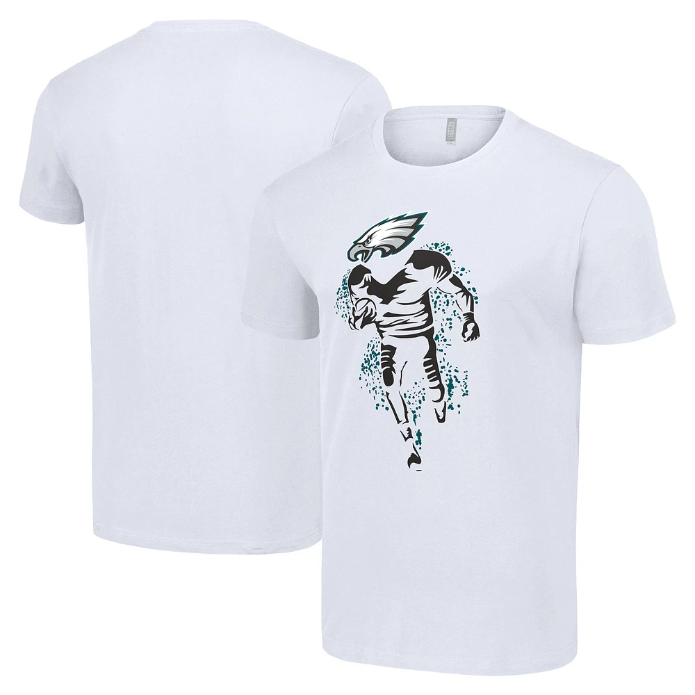Men's Starter White Philadelphia Eagles Logo Graphic T-Shirt