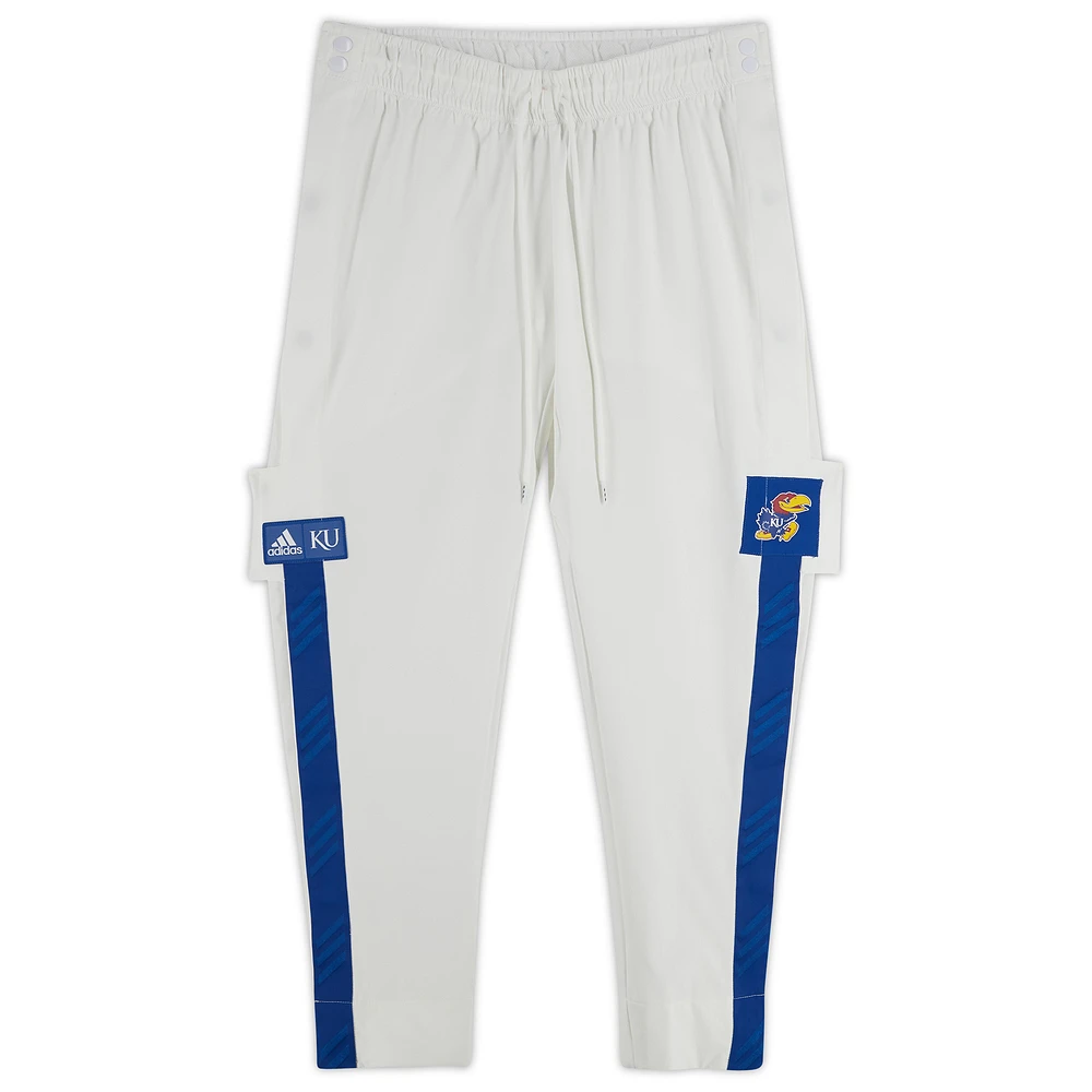 Kansas Jayhawks Team-Issued White Pants from the Basketball Program
