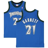 Kevin Garnett Minnesota Timberwolves Autographed Blue Mitchell & Ness 2002-03 Swingman Jersey