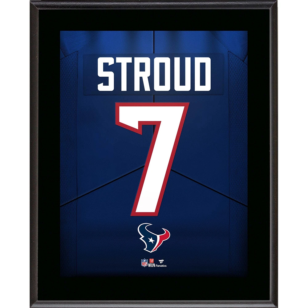 C.J. Stroud Houston Texans 10.5" x 13" Jersey Number Sublimated Player Plaque