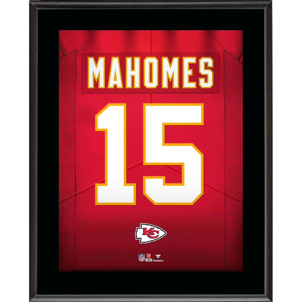 Patrick Mahomes Kansas City Chiefs 10.5" x 13" Jersey Number Sublimated Player Plaque