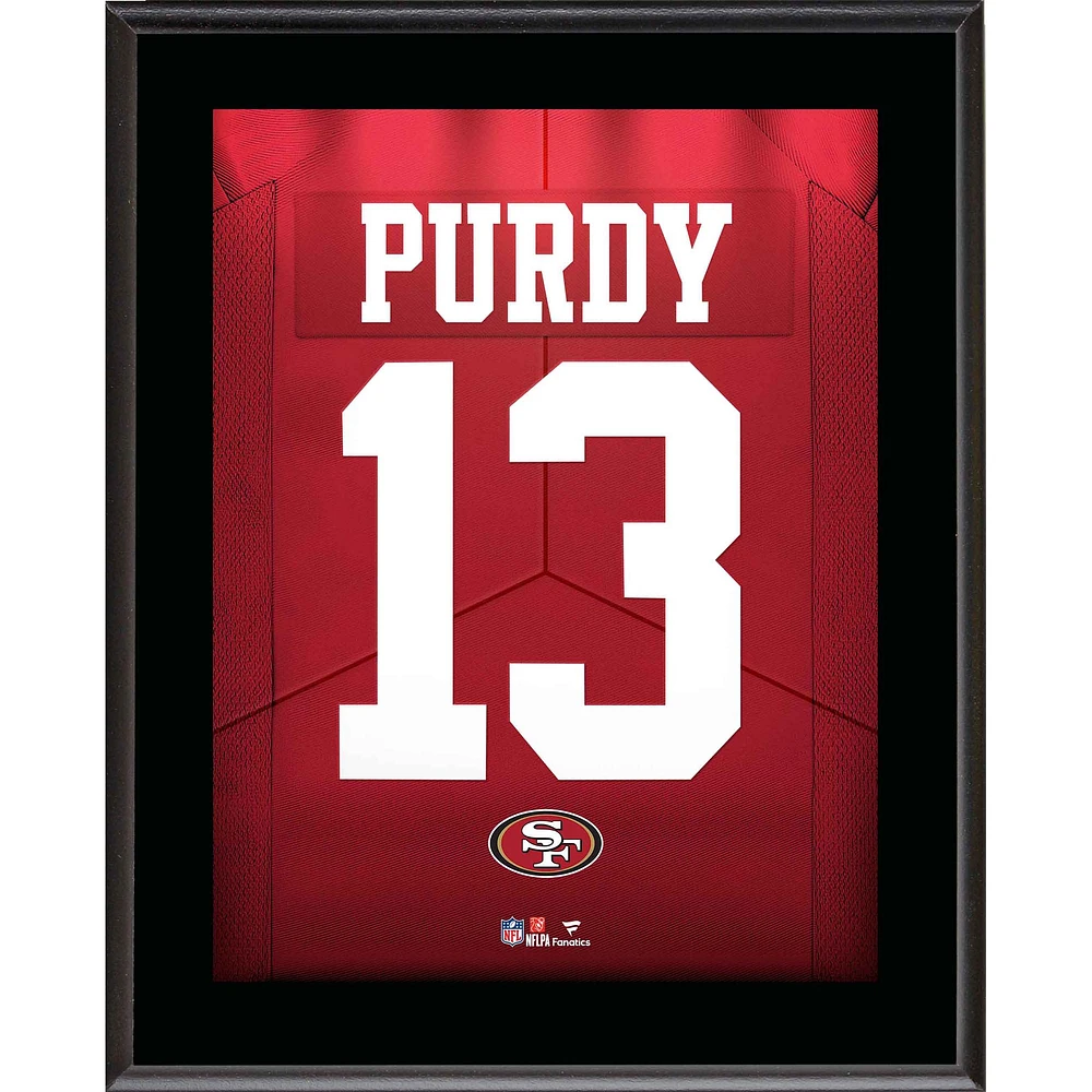 Brock Purdy San Francisco 49ers 10.5" x 13" Jersey Number Sublimated Player Plaque