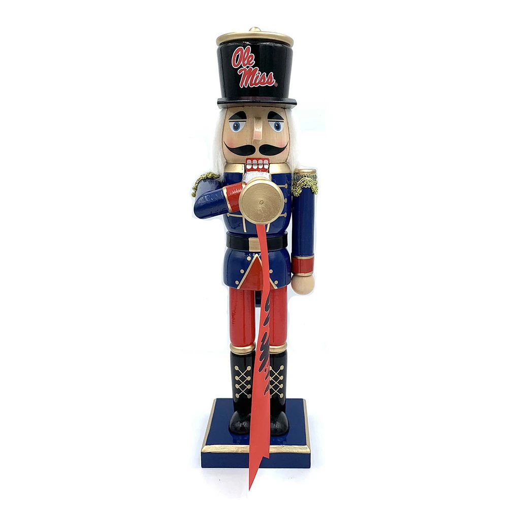 Ole Miss Rebels 14" Bugler Nutcracker