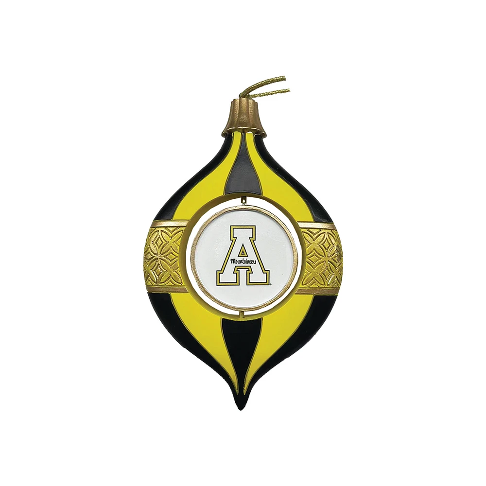 Appalachian State Mountaineers Two-Piece 5.5" Spinning Bulb Ornament Set