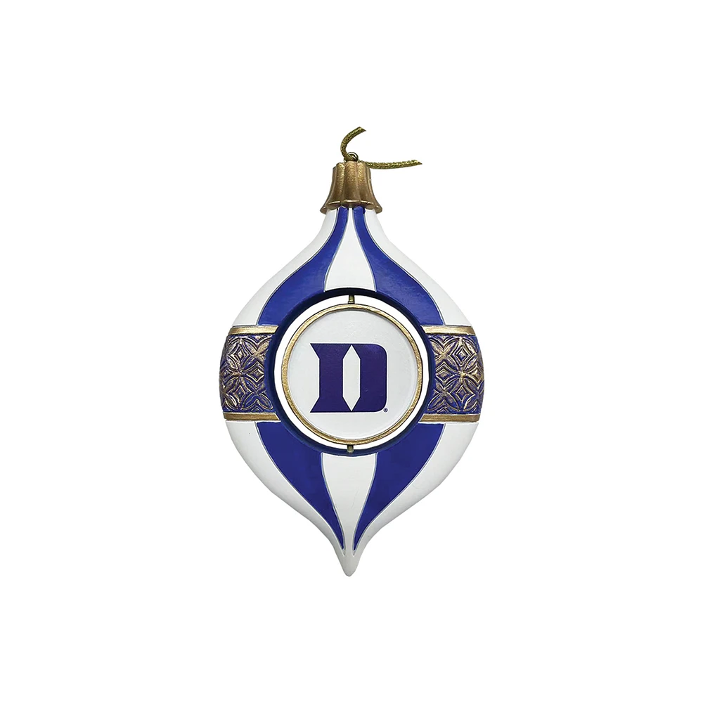 Duke Blue Devils Two-Piece 5.5" Spinning Bulb Ornament Set