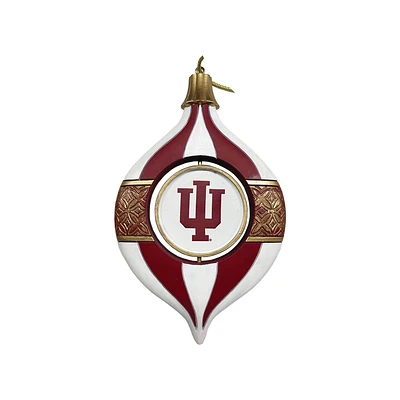 Indiana Hoosiers Two-Piece 5.5" Spinning Bulb Ornament Set