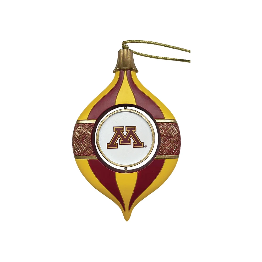 Minnesota Golden Gophers Two-Piece 5.5" Spinning Bulb Ornament Set