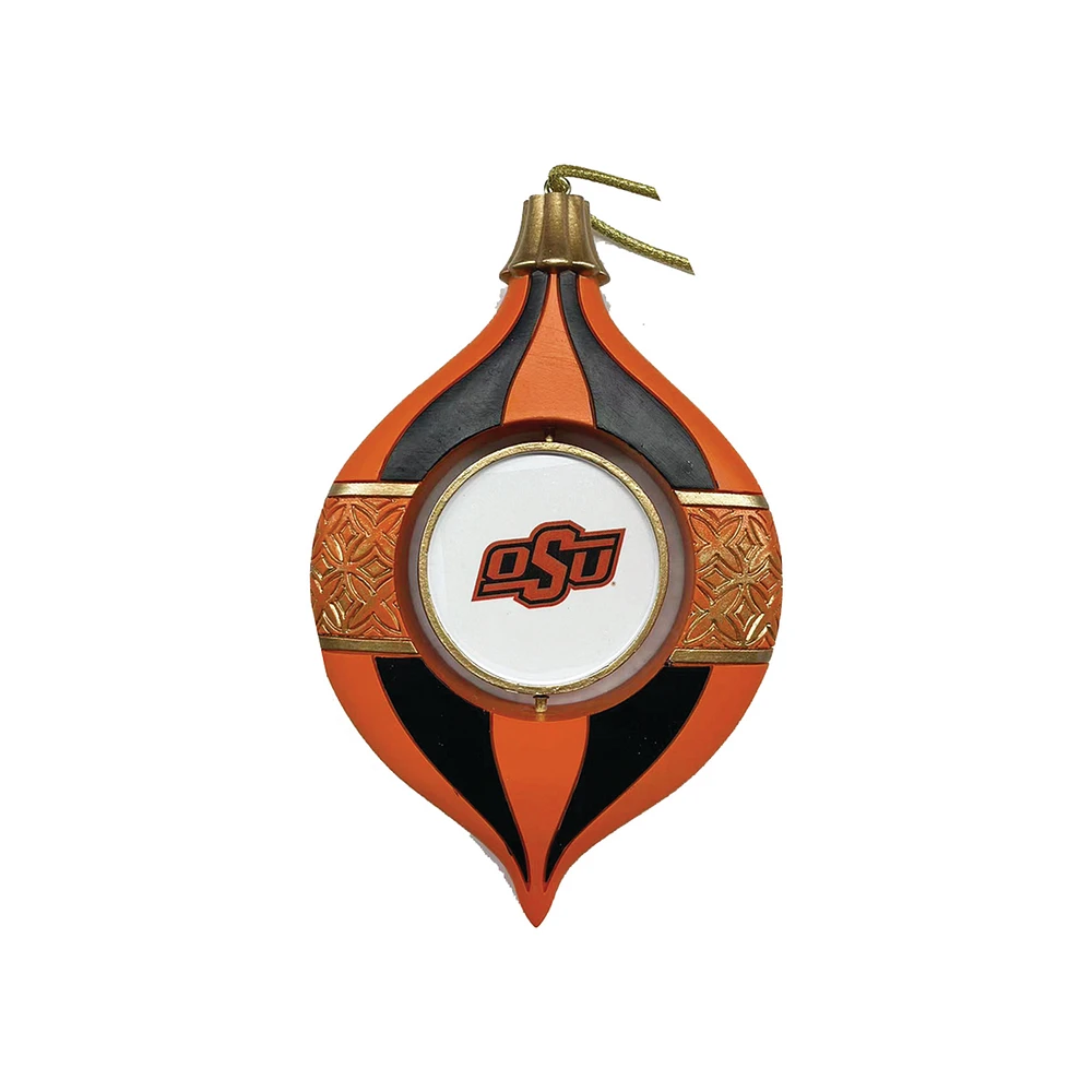 Oklahoma State Cowboys Two-Piece 5.5" Spinning Bulb Ornament Set