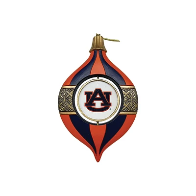 Auburn Tigers Two-Piece 5.5" Spinning Bulb Ornament Set