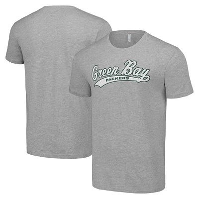 Men's Starter Heather Gray Green Bay Packers Tailsweep T-Shirt