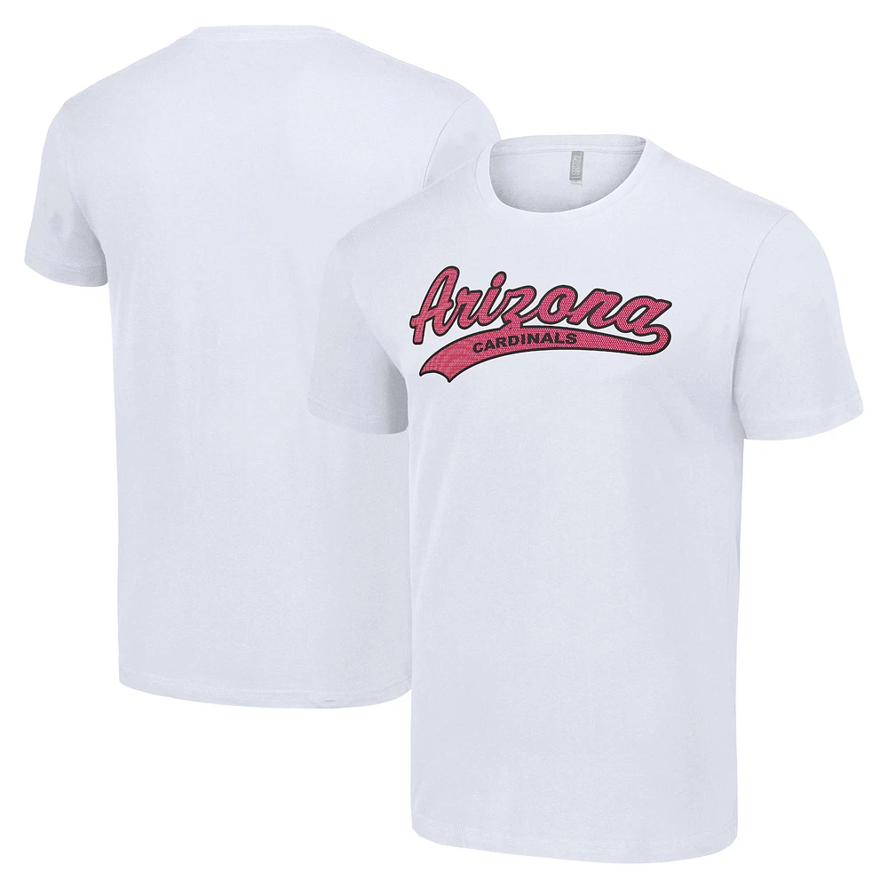 Men's Starter White Arizona Cardinals Tailsweep T-Shirt