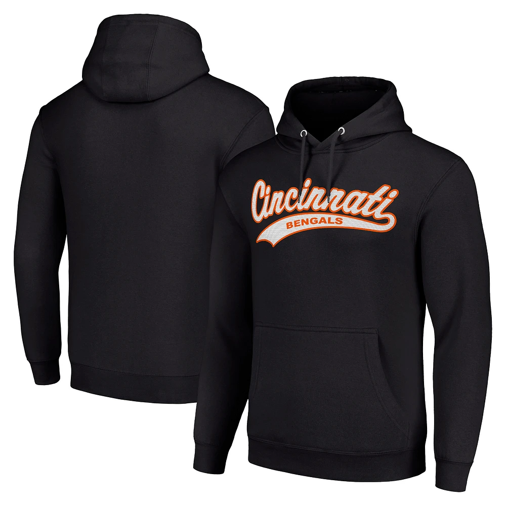Unisex Starter Black Cincinnati Bengals Tailsweep Pullover Hoodie