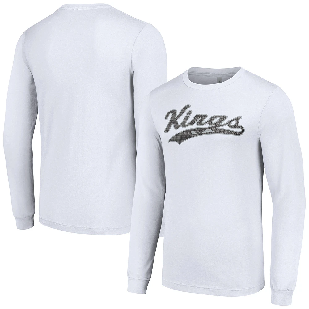 Men's Starter White Los Angeles Kings Tailsweep T-Shirt
