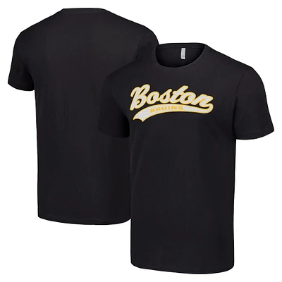 Men's Starter Black Boston Bruins Tailsweep T-Shirt