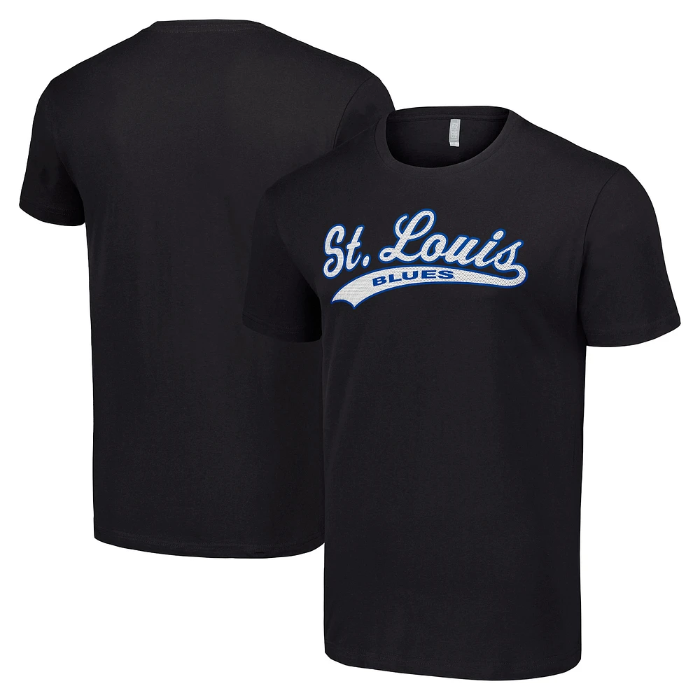 Men's Starter Black St. Louis Blues Tailsweep T-Shirt