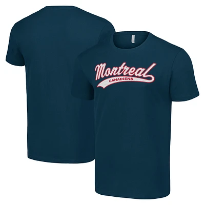 Men's Starter Navy Montreal Canadiens Tailsweep T-Shirt