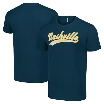 Men's Starter Navy Nashville Predators Tailsweep T-Shirt
