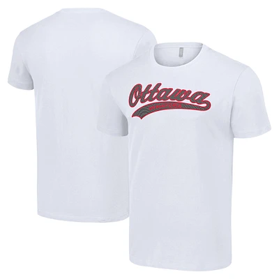 Men's Starter White Ottawa Senators Tailsweep T-Shirt