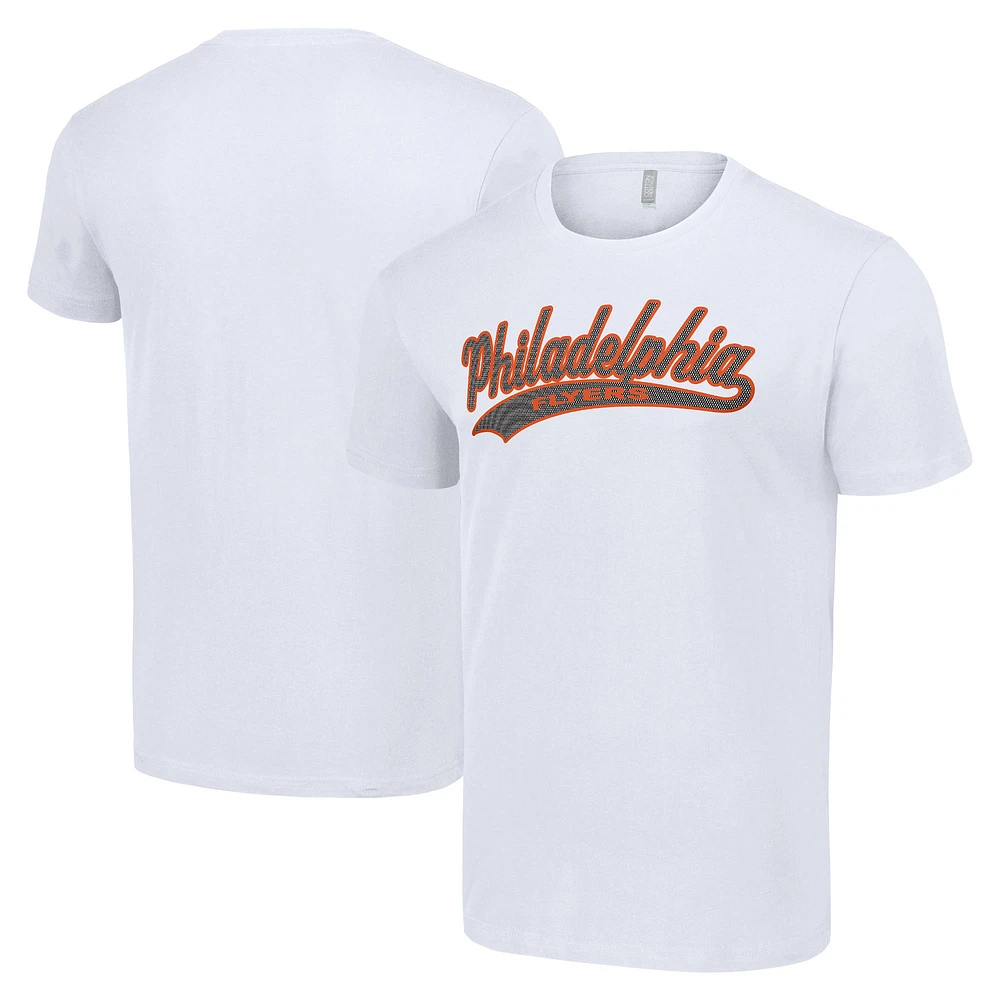 Men's Starter White Philadelphia Flyers Tailsweep T-Shirt