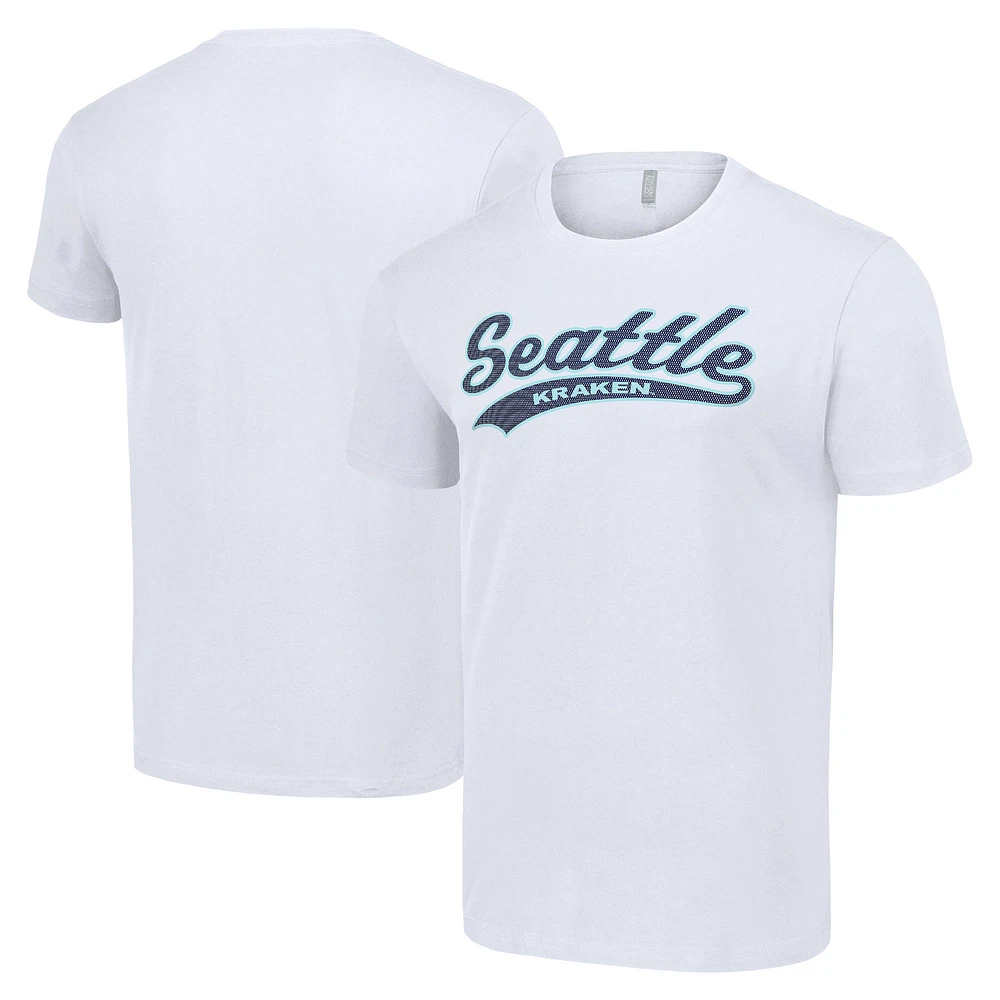 Men's Starter White Seattle Kraken Tailsweep T-Shirt