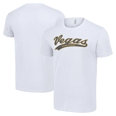 Men's Starter White Vegas Golden Knights Tailsweep T-Shirt