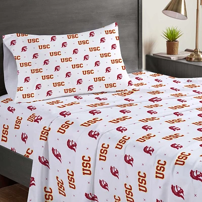 Pegasus USC Trojans Three-Piece Twin Sheet Set