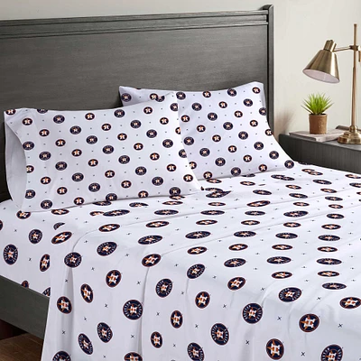 Pegasus Houston Astros Four-Piece Queen Sheet Set