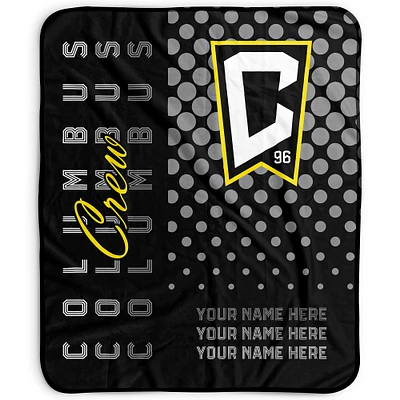Pegasus Columbus Crew 50" x 60" Dots Personalized Fleece Blanket