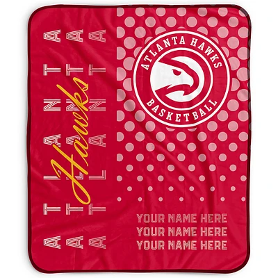 Pegasus Atlanta Hawks 50" x 60" Dots Personalized Fleece Blanket