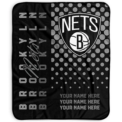 Pegasus Brooklyn Nets 50" x 60" Dots Personalized Fleece Blanket