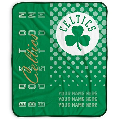 Pegasus Boston Celtics 50" x 60" Dots Personalized Fleece Blanket