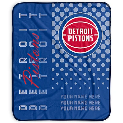 Pegasus Detroit Pistons 50" x 60" Dots Personalized Fleece Blanket