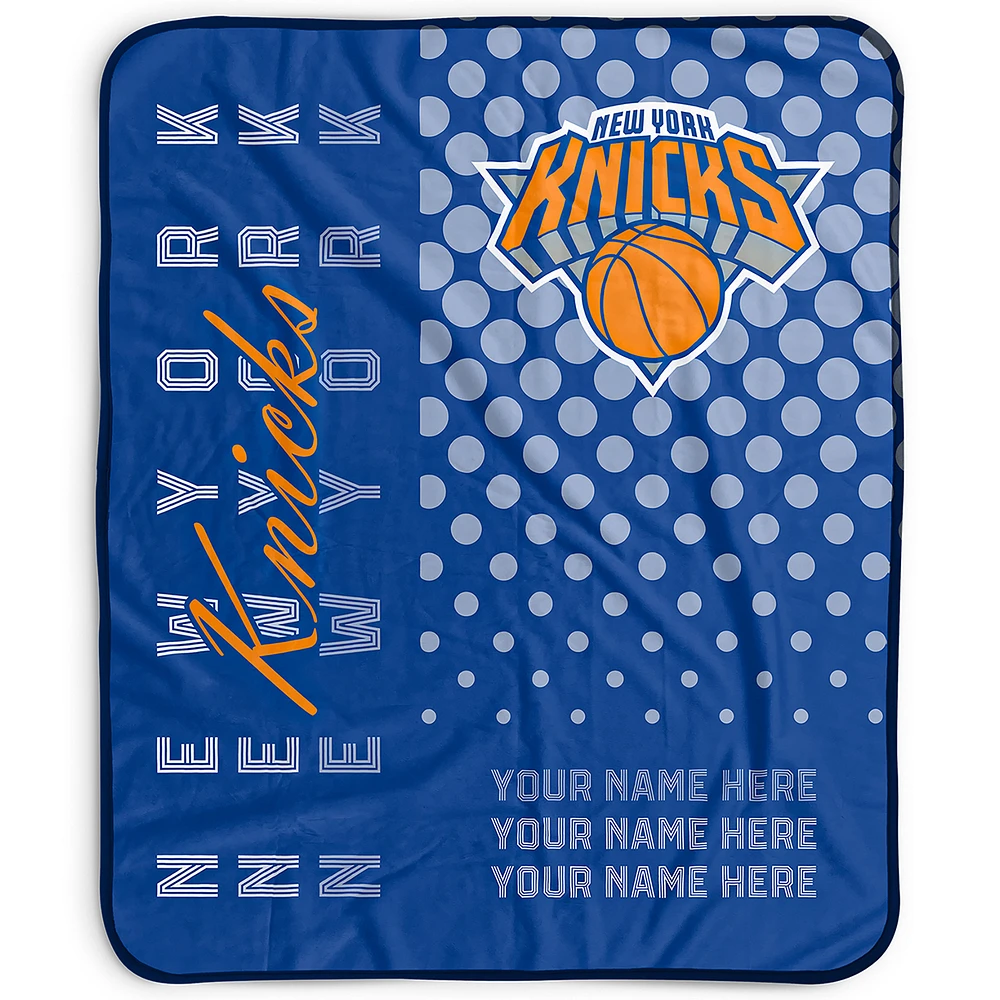Pegasus New York Knicks 50" x 60" Dots Personalized Fleece Blanket