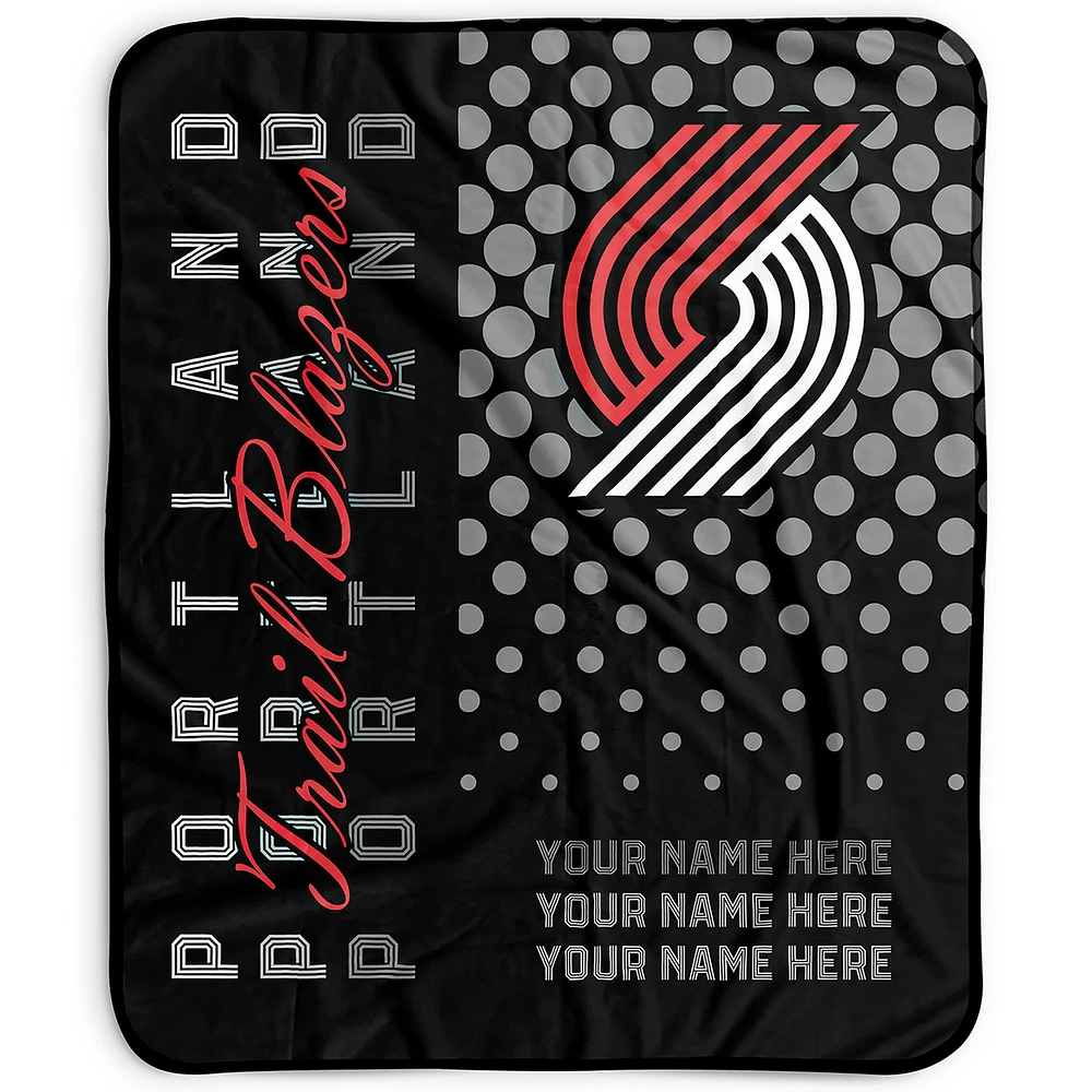 Pegasus Portland Trail Blazers 50" x 60" Dots Personalized Fleece Blanket