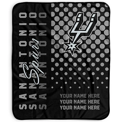 Pegasus San Antonio Spurs 50" x 60" Dots Personalized Fleece Blanket