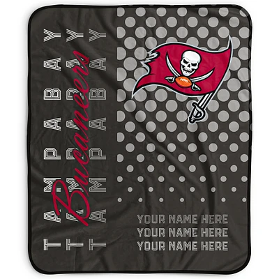 Pegasus Tampa Bay Buccaneers 50" x 60" Dots Personalized Fleece Blanket