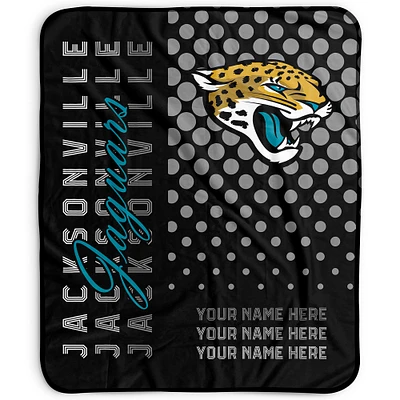 Pegasus Jacksonville Jaguars 50" x 60" Dots Personalized Fleece Blanket