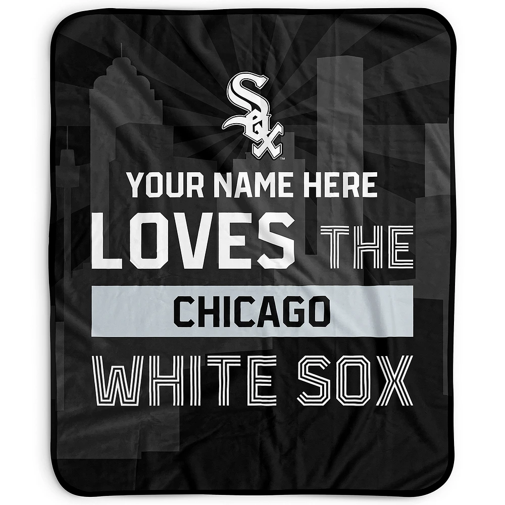 Pegasus Chicago White Sox 50" x 60" City Skyline Personalized Fleece Blanket
