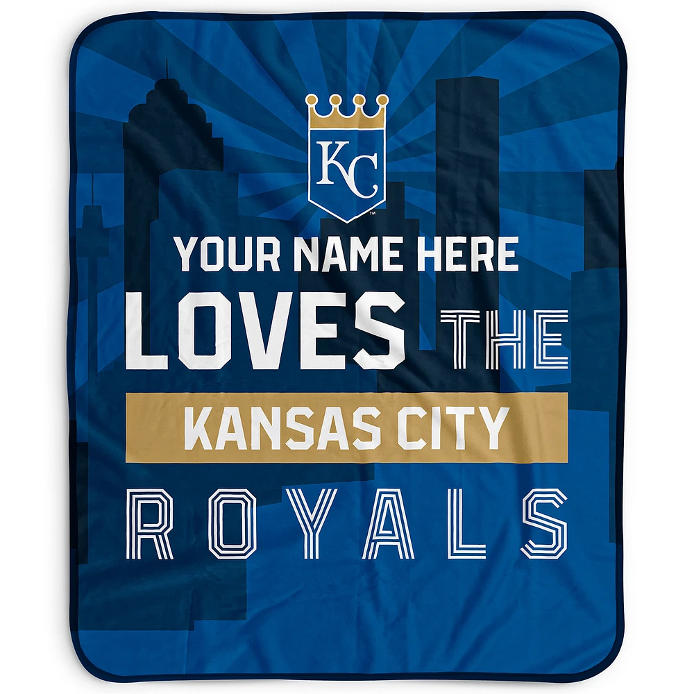 Pegasus Kansas City Royals 50" x 60" City Skyline Personalized Fleece Blanket