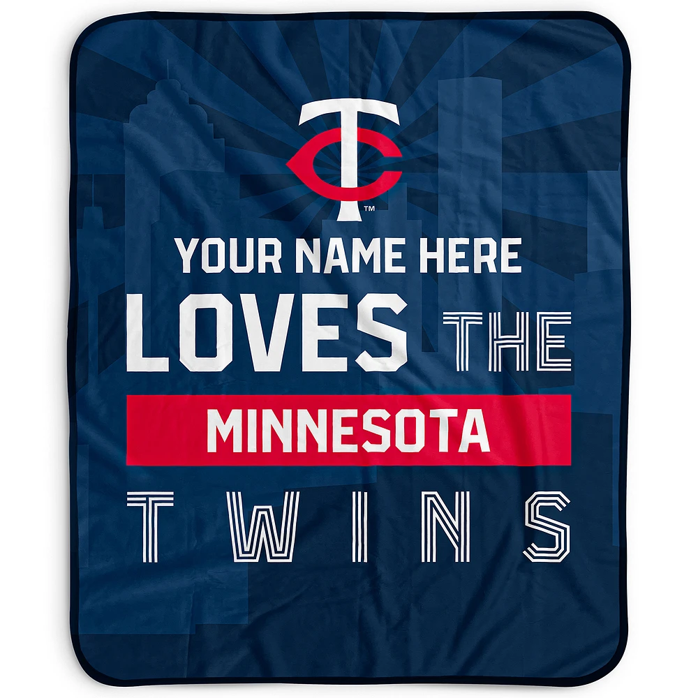 Pegasus Minnesota Twins 50" x 60" City Skyline Personalized Fleece Blanket