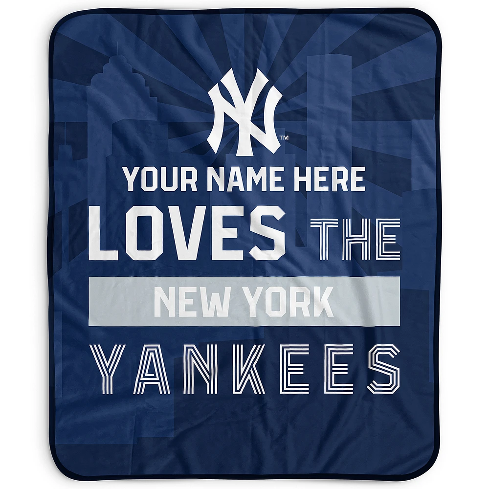 Pegasus New York Yankees 50" x 60" City Skyline Personalized Fleece Blanket
